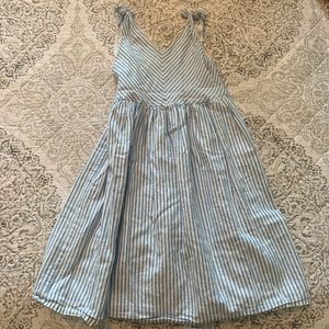 Blue and white striped Hope and Henry dress